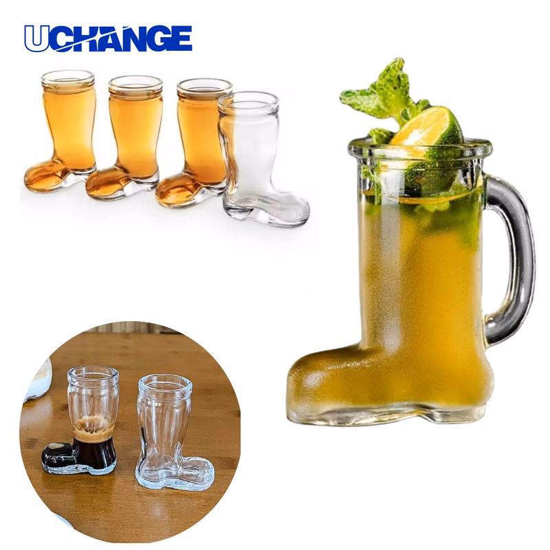 Glass Boot Beer Mug Cup for Parties