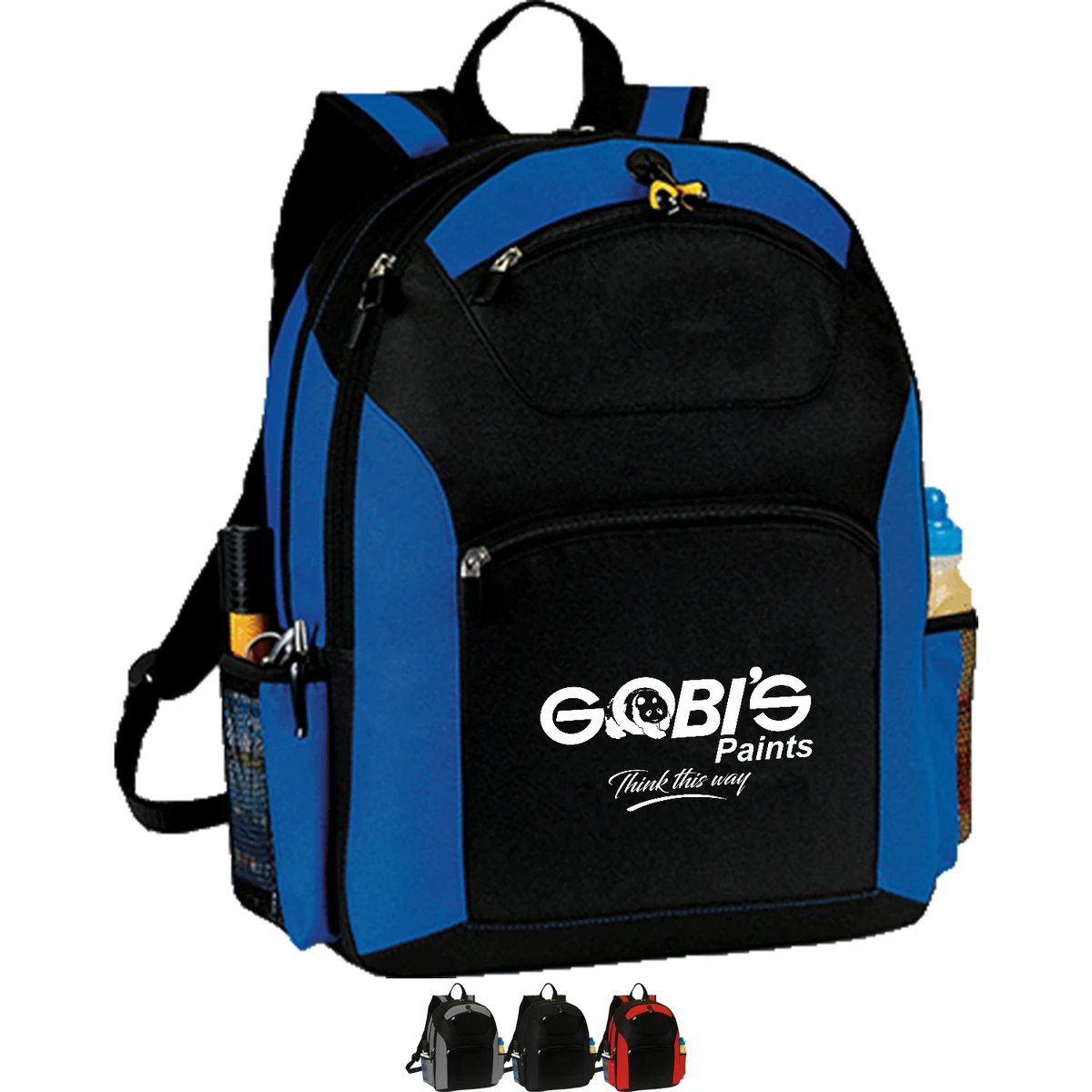 Premium TravelPro Multi-Compartment Laptop Backpack w/ Earphone Outlet (13” x 17” x 5”) 1