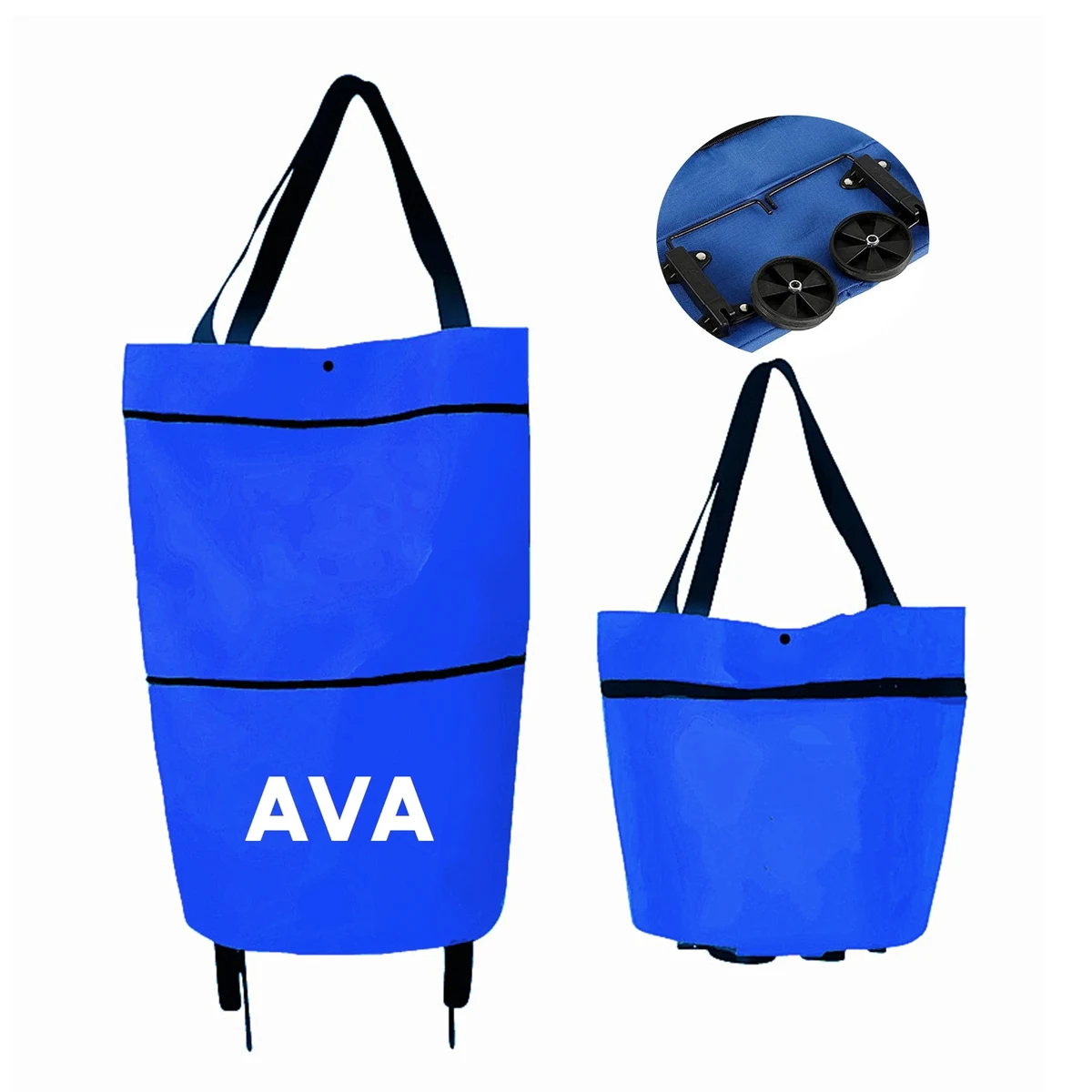 Retractable Shopping Bag w/ Wheels 1