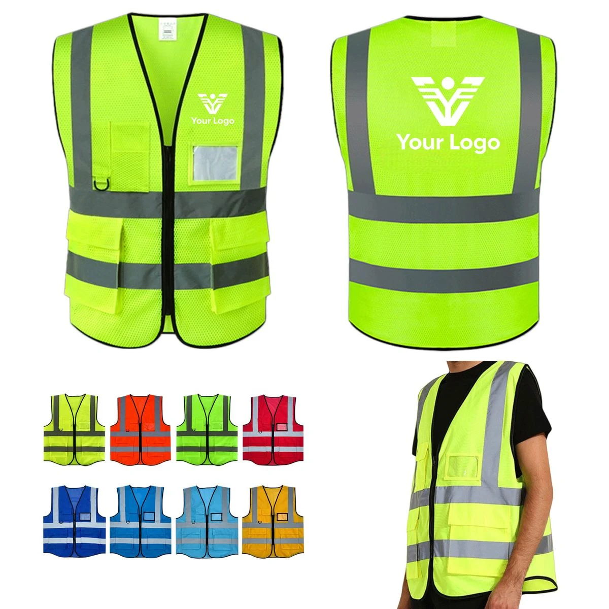 Utility Pocket Reflective Safety Vest 1
