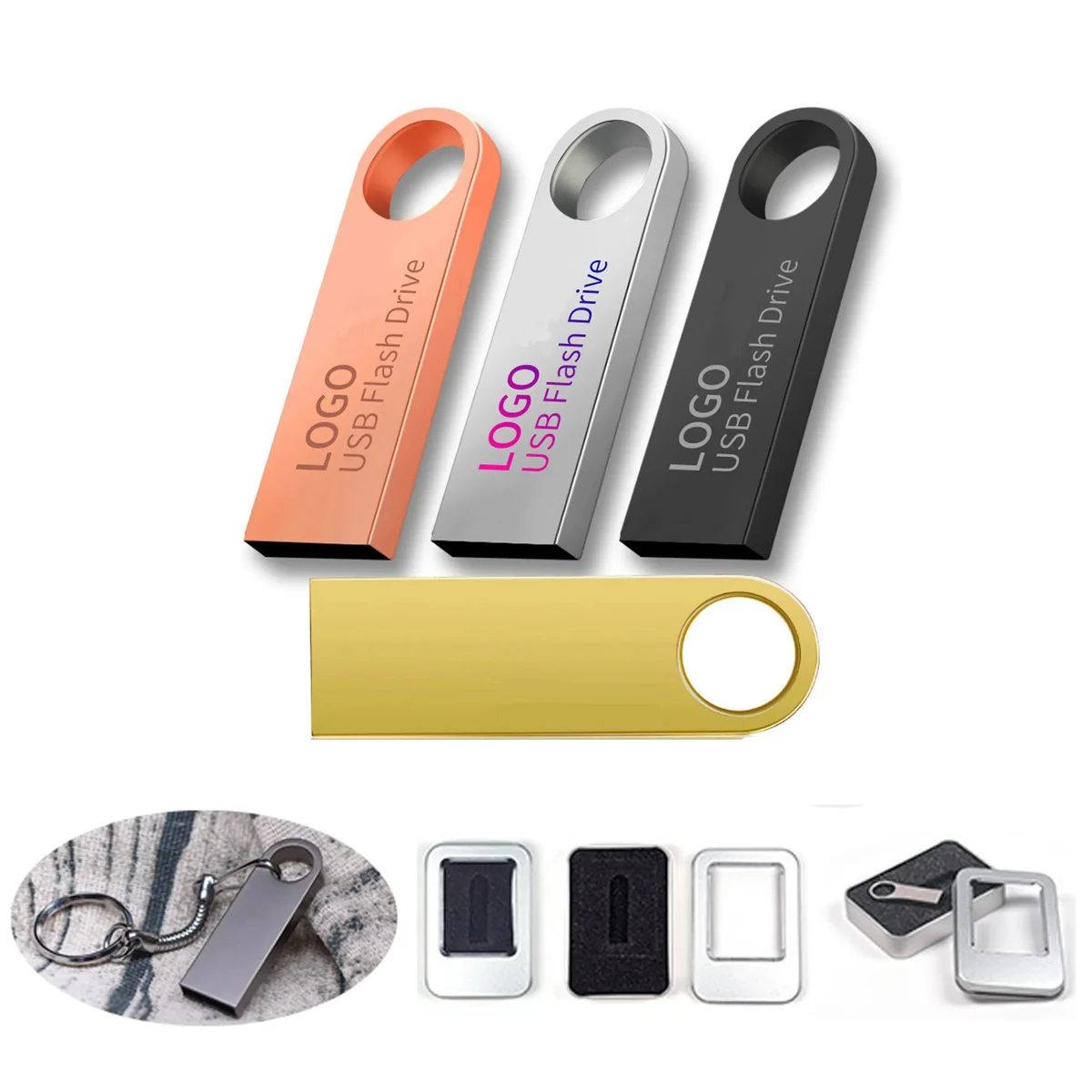 64GB USB Flash Drive Keychain Design 1