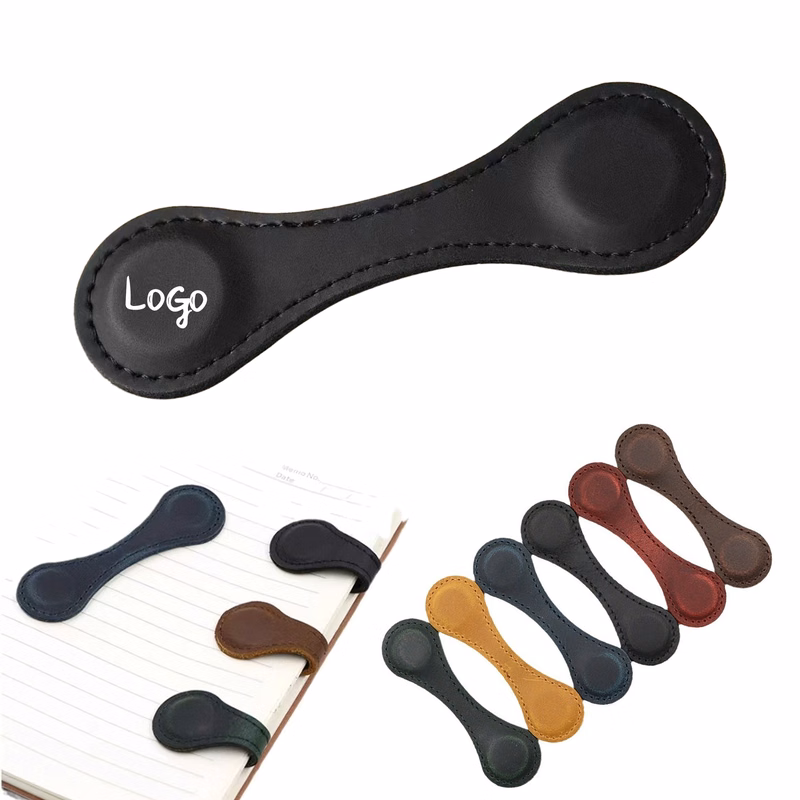PU Leather Magnetic Bookmark