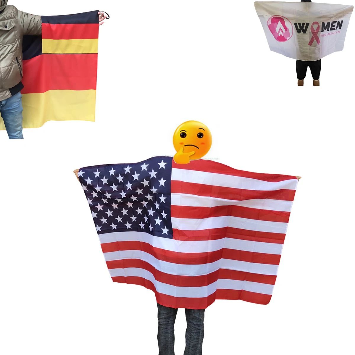 Custom Polyester Wearable Flag Cape 1