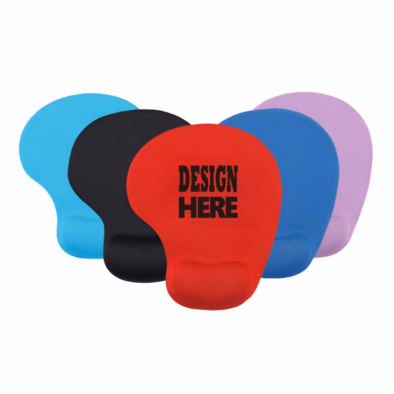 MOQ50 Soft Silicone Wrist Rest Mouse Pad for Computer Use