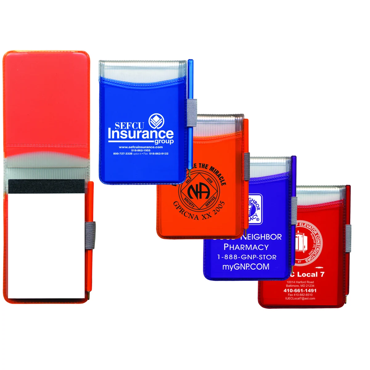Hard Cover Memo Book w/ Pad & Matching Pen (30 Page Insert) 1