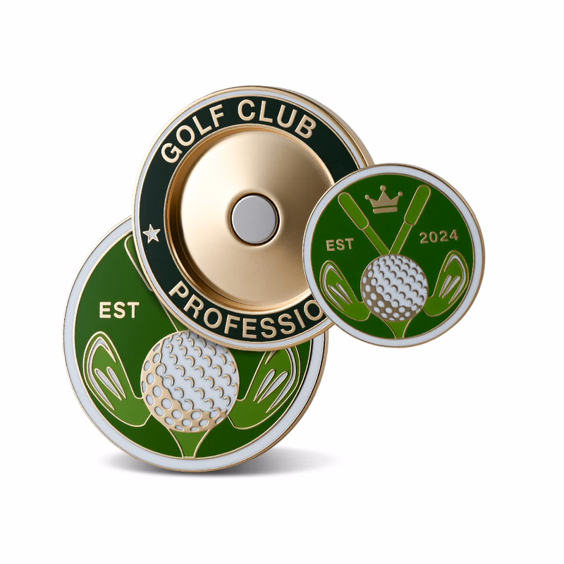 Hard Enamel Magnetic Ball Markers 1.75 "