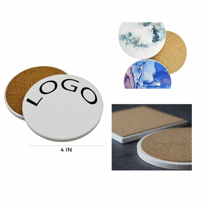MOQ 1 PCS Durable Ceramic Coaster