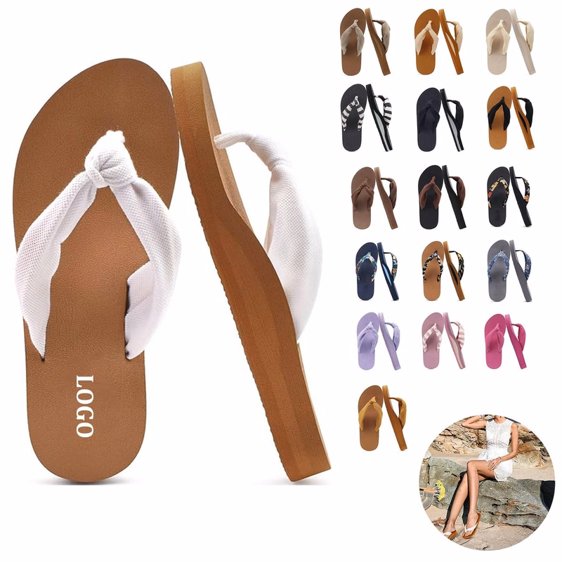 Women's Yoga Mat Leather Flip Flops