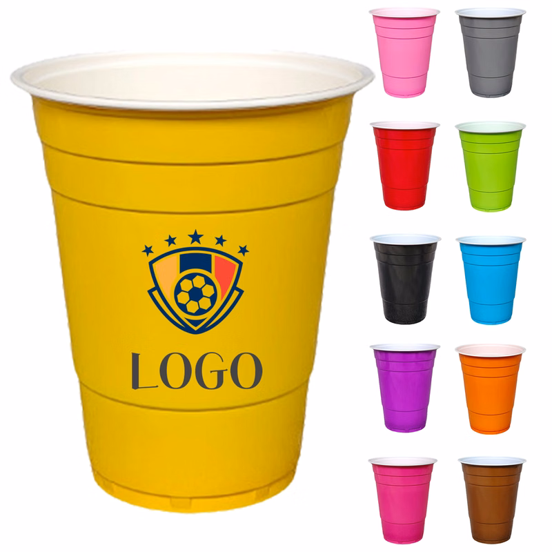 Plastic Assorted Color BBQ Cup