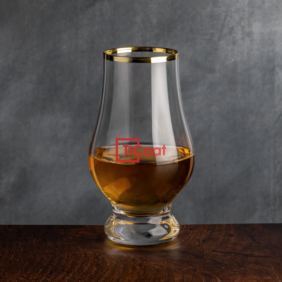 Lismore Gold Rim Whiskey Taster - Imprinted 1