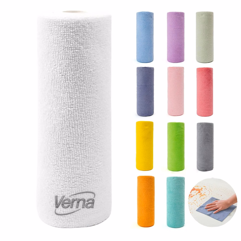 Multi-Purpose Microfiber Cleaning Rag Roll