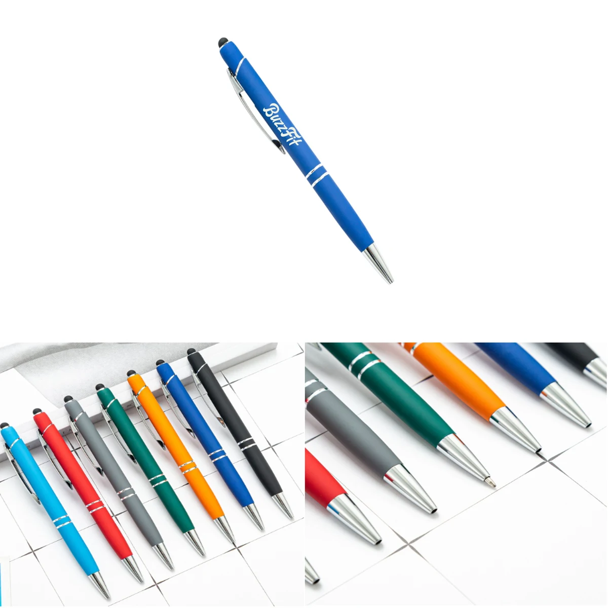 Pure Stylus Pen/Comfort Stylus Pen/ Rubberized Aluminum Pole Stylus Pen 1