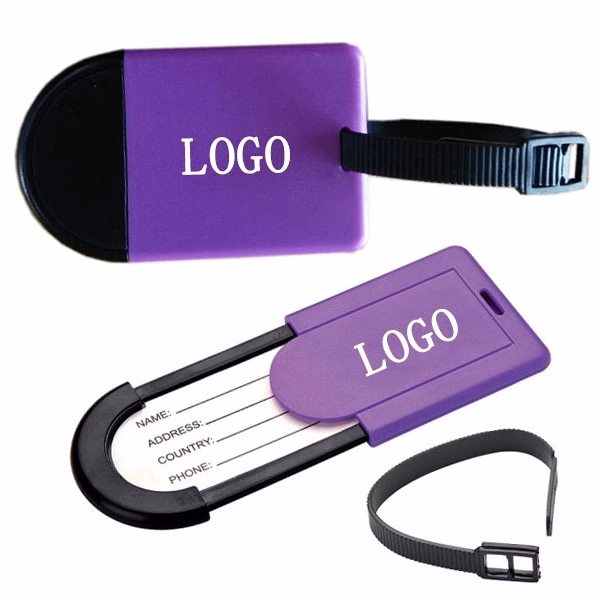 Plastic Slide Card Luggage Tag