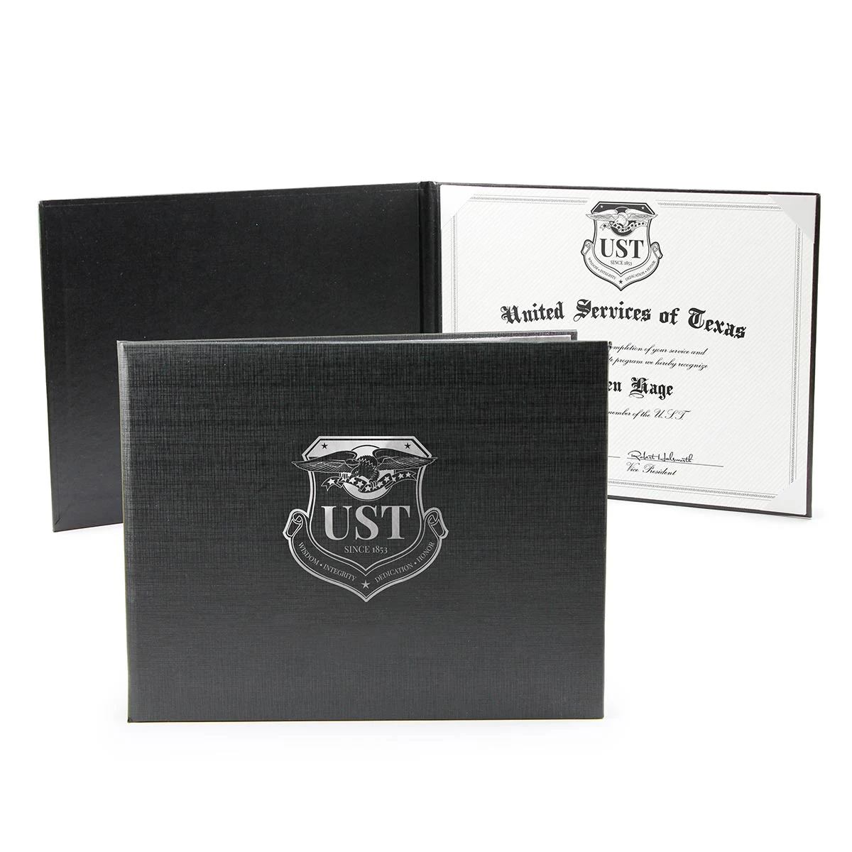Deluxe Padded Single 8.5" x 11" Certificate Holder 1