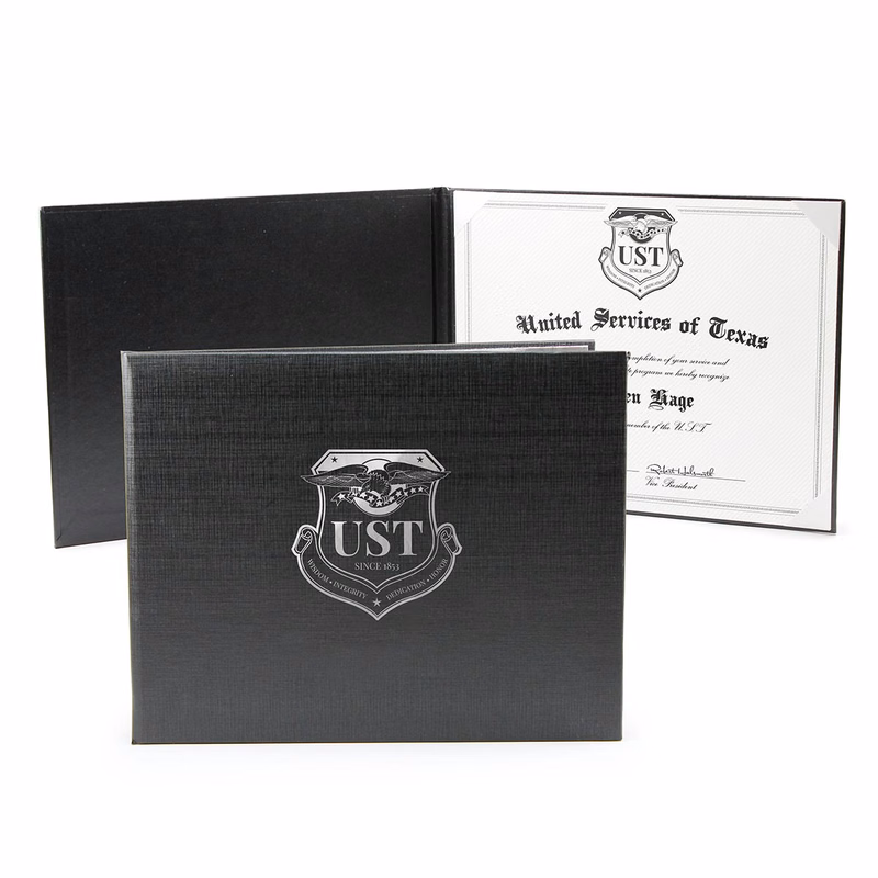 Deluxe Padded Single 8.5" x 11" Certificate Holder