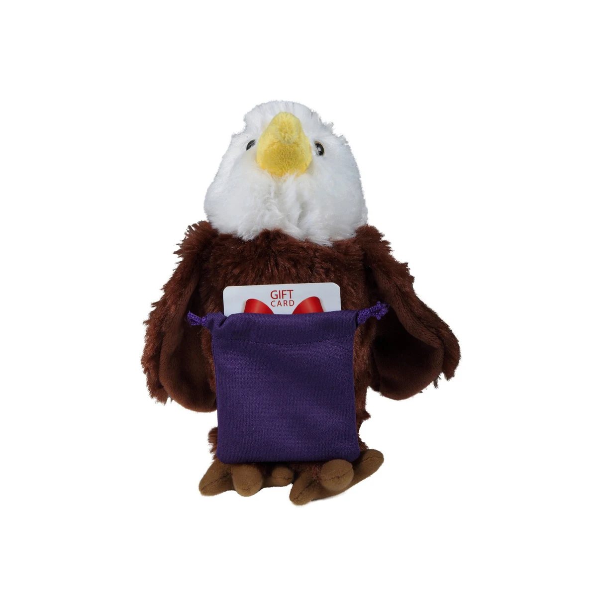 soft plush Eagle with gift card sack 1