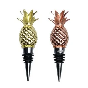 Stylish Round Pineapple Wine Cork Bottle Stopper 1