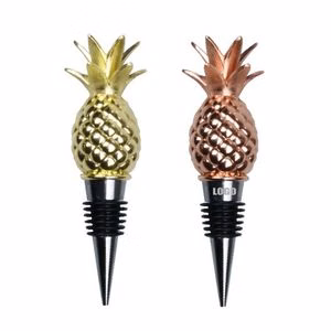 Stylish Round Pineapple Wine Cork Bottle Stopper