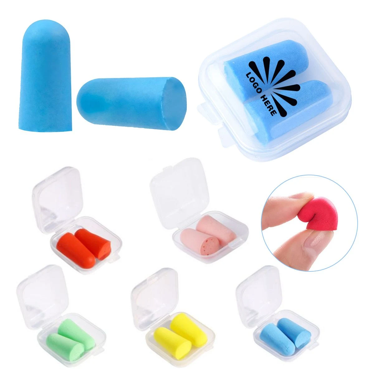 Multi-Color Ear Plugs For Noise Reduction With Individual Cases 1