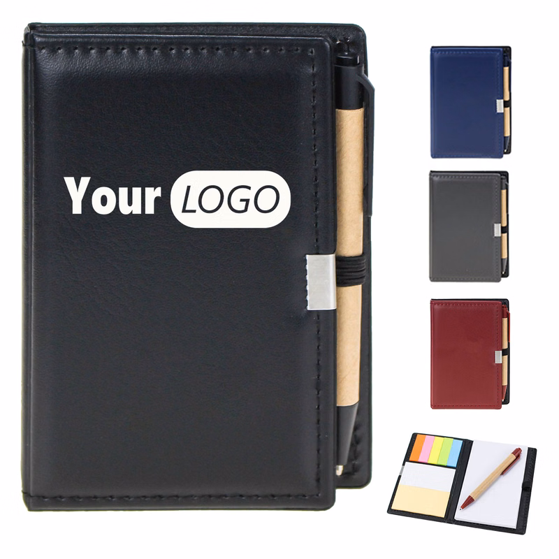 PU Leather Cover With Pen Notebook