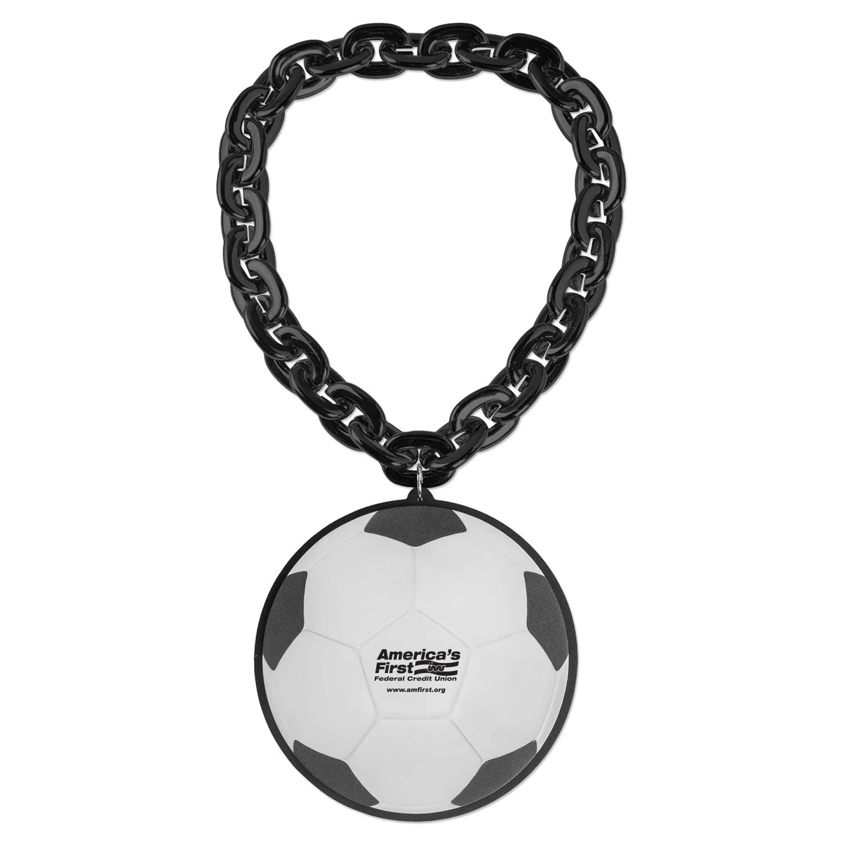 Soccer Ball EVA Medallion with Jumbo Chain 1