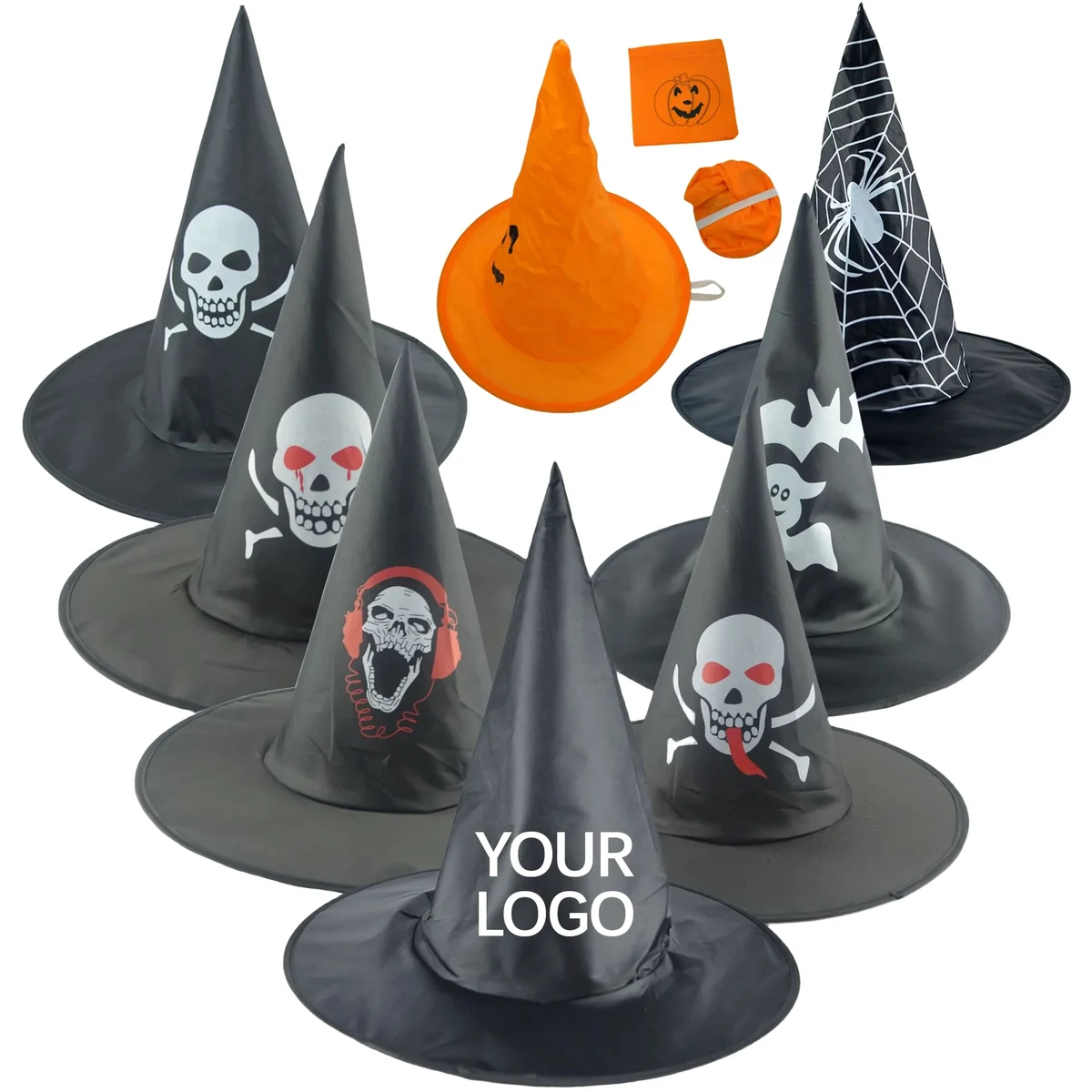 Collapsible Halloween Hat with Pouch Rush Service 1