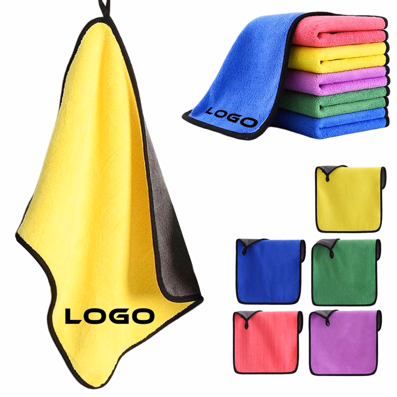 9.8"X9.8" Coral Fleece Thickened Car Cleaning Pad
