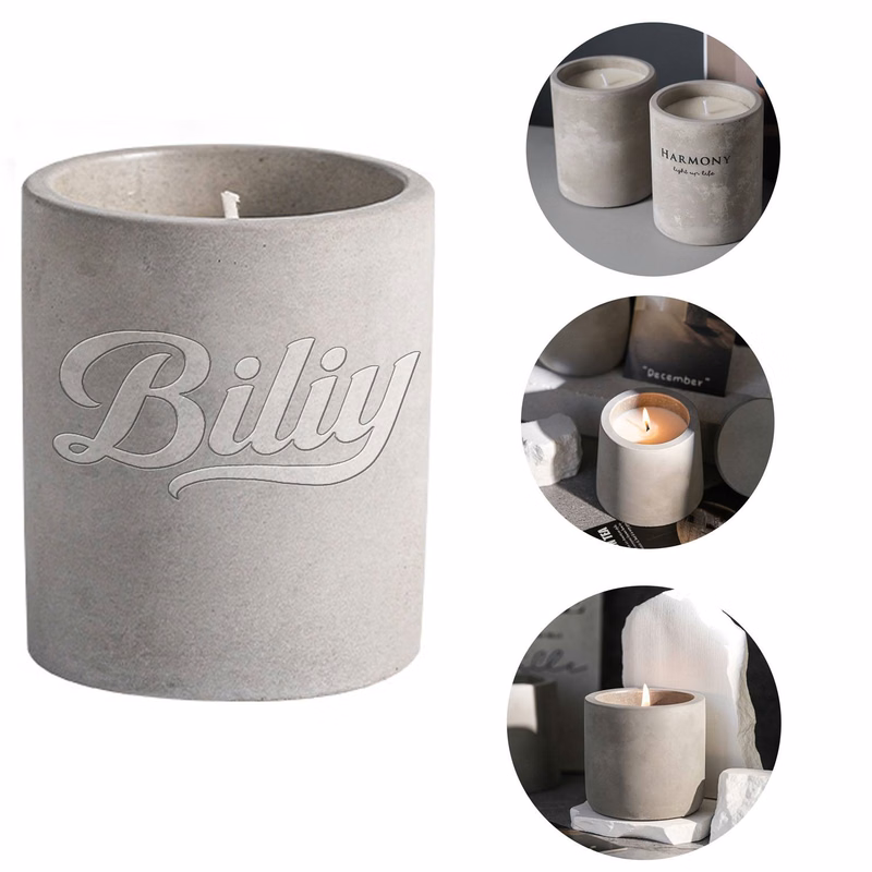 Cement Candle Holders