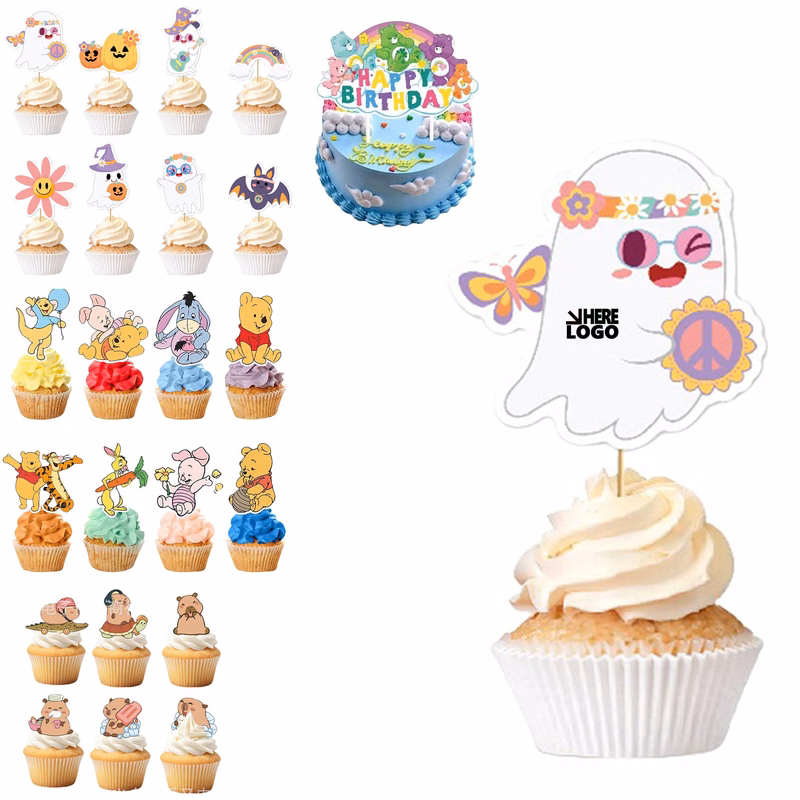 Custom Cake Cupcake Toppers
