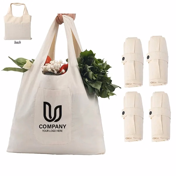 Large Cotton Canvas tote With front pocket
