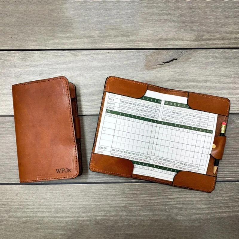 Leather Golf Scorecard Book 1