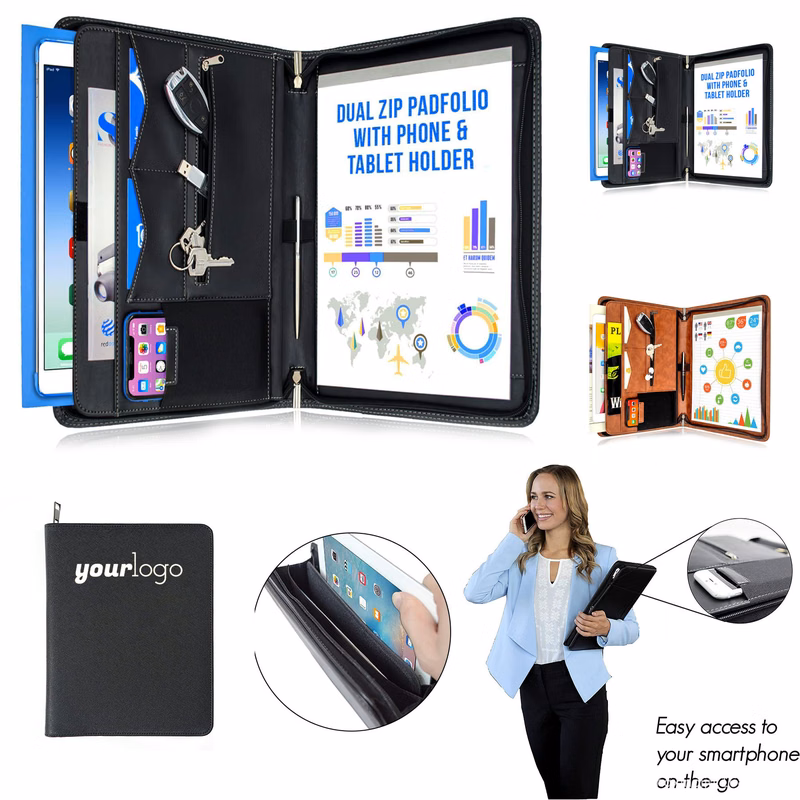 Zippered Padfolio Binder