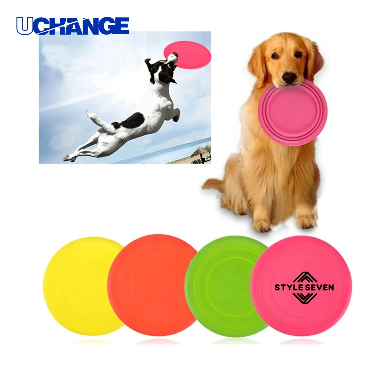 Dog Flying Silicone Disc Toy for Pets 1