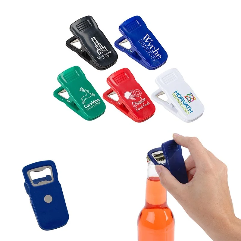 Magnetic clip with bottle opener 1