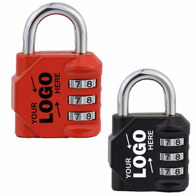 Zinc Alloy Three Digit Combination Padlock