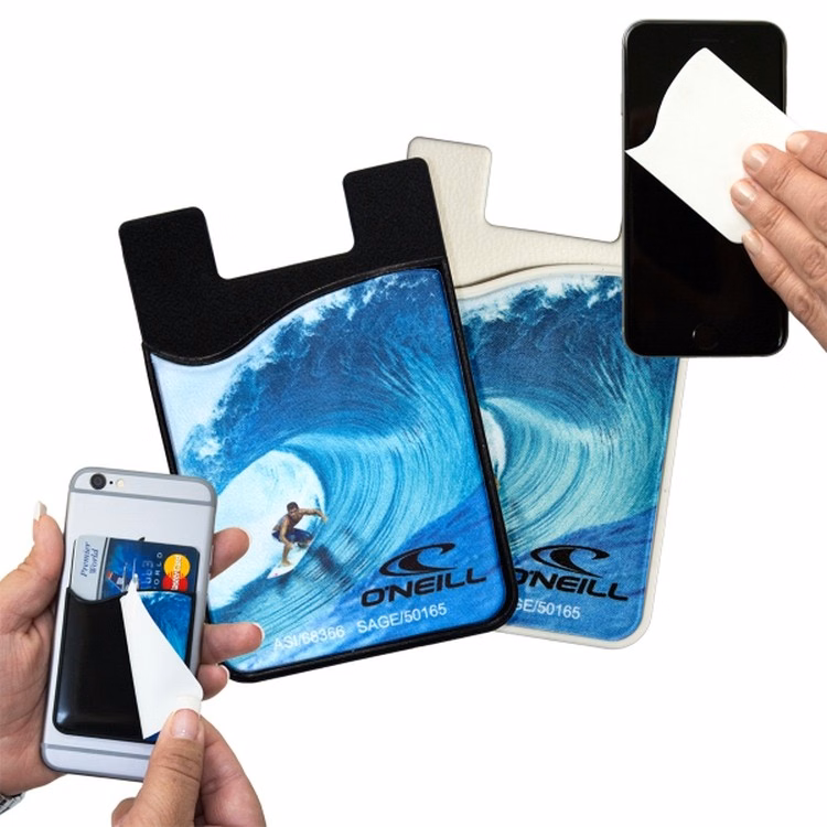 2-in-1 Silicone Phone Wallet w/ Removable Screen Cleaner