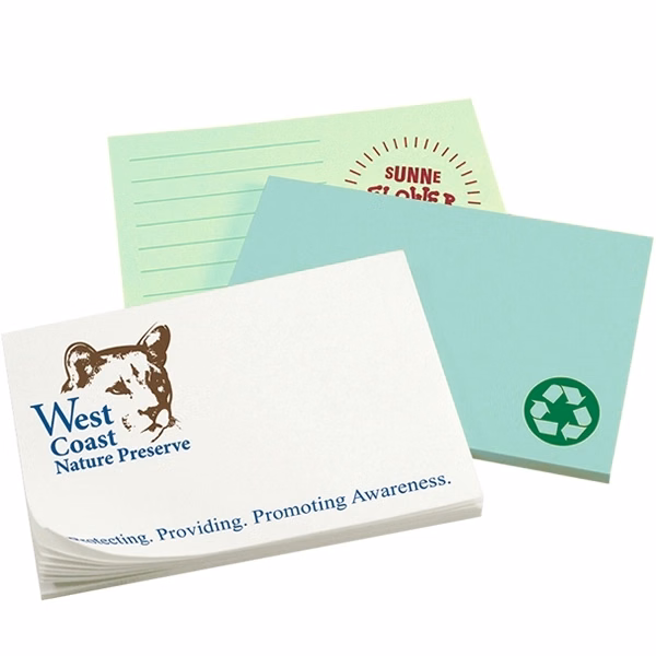 Full Color 3" x 4" Sticky Note, 25 sheets