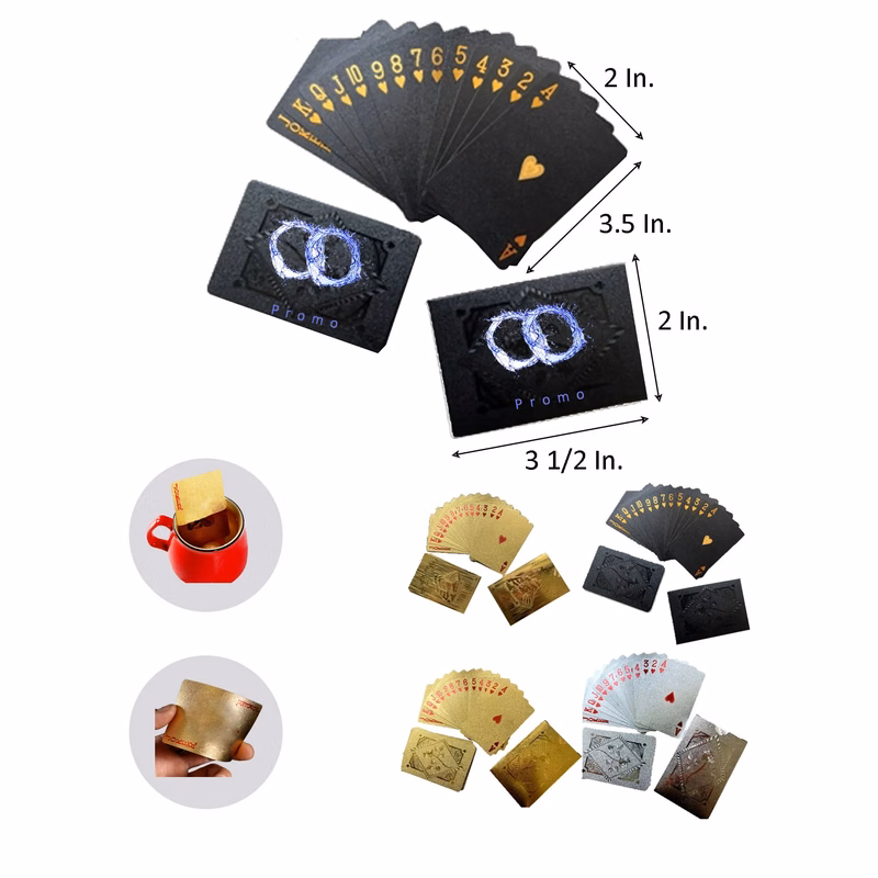 MOQ 10 Full Color Luxurious Playing Cards 3.5"L x 2"W