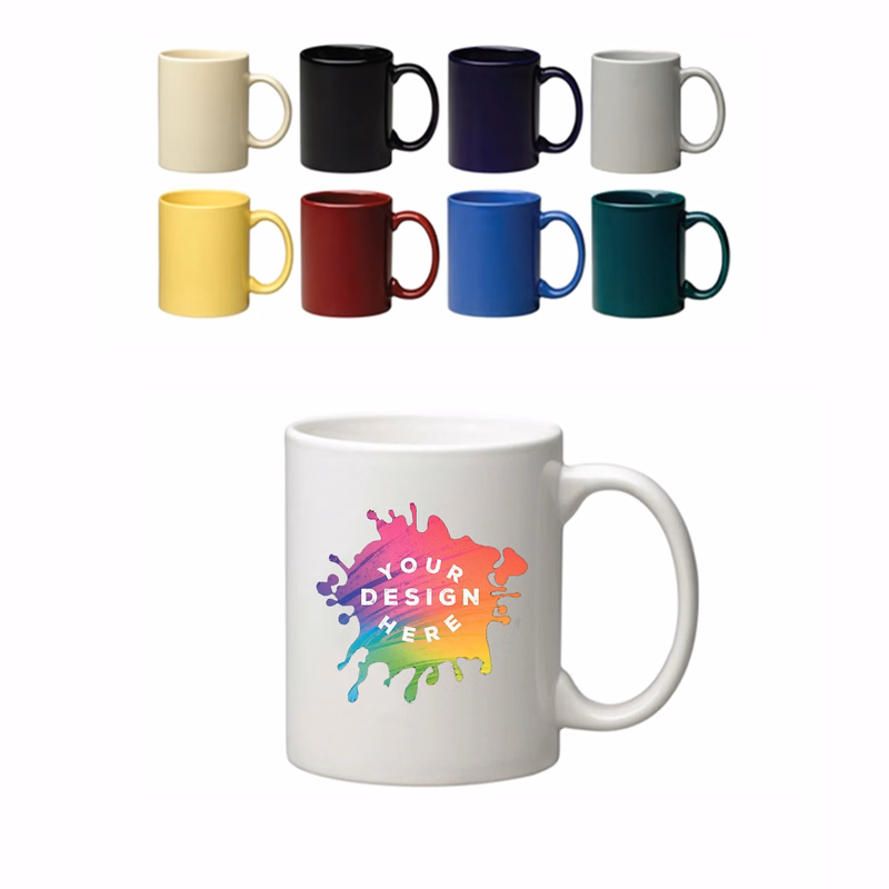 11 Oz Basic C Handle Ceramic Mug MOQ 10pcs