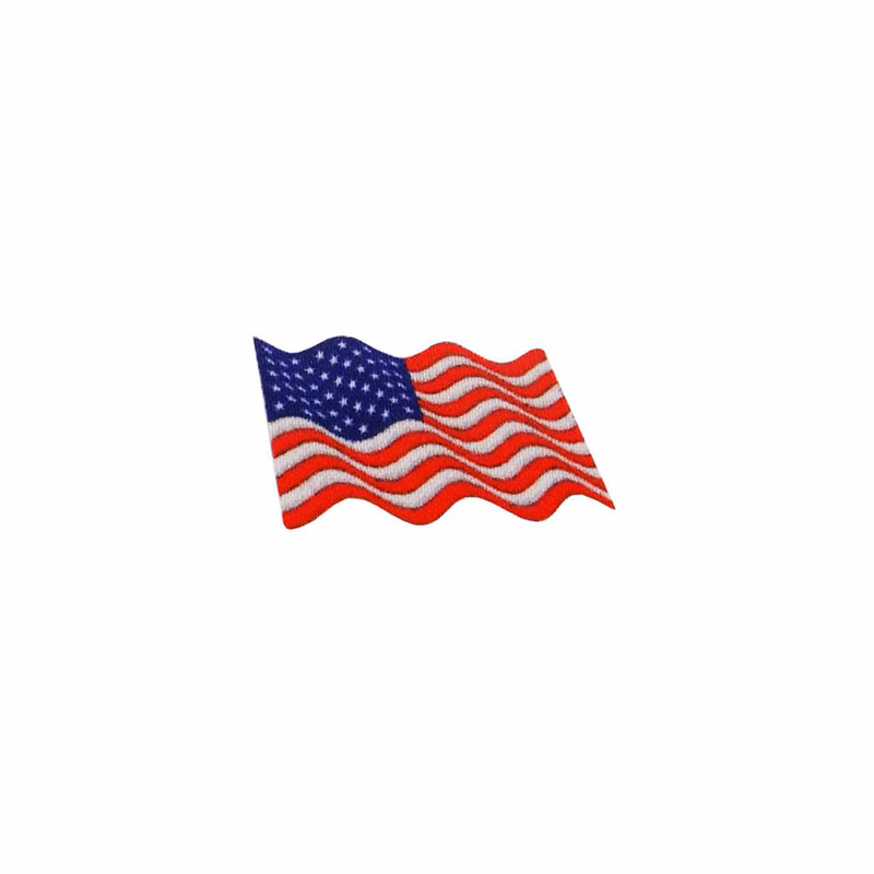 USA - American Waving Flag DigiPrint Patch - 1 1/8" x5/8" - DAF-6