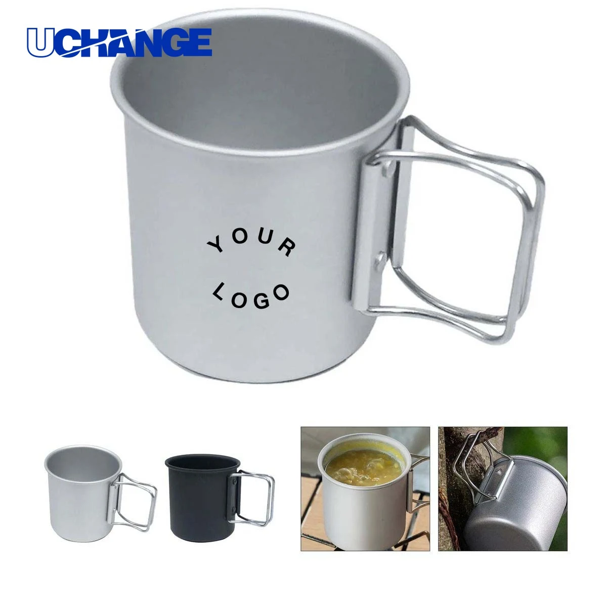 Aluminum Camping Cup Drinkware with Lid 1