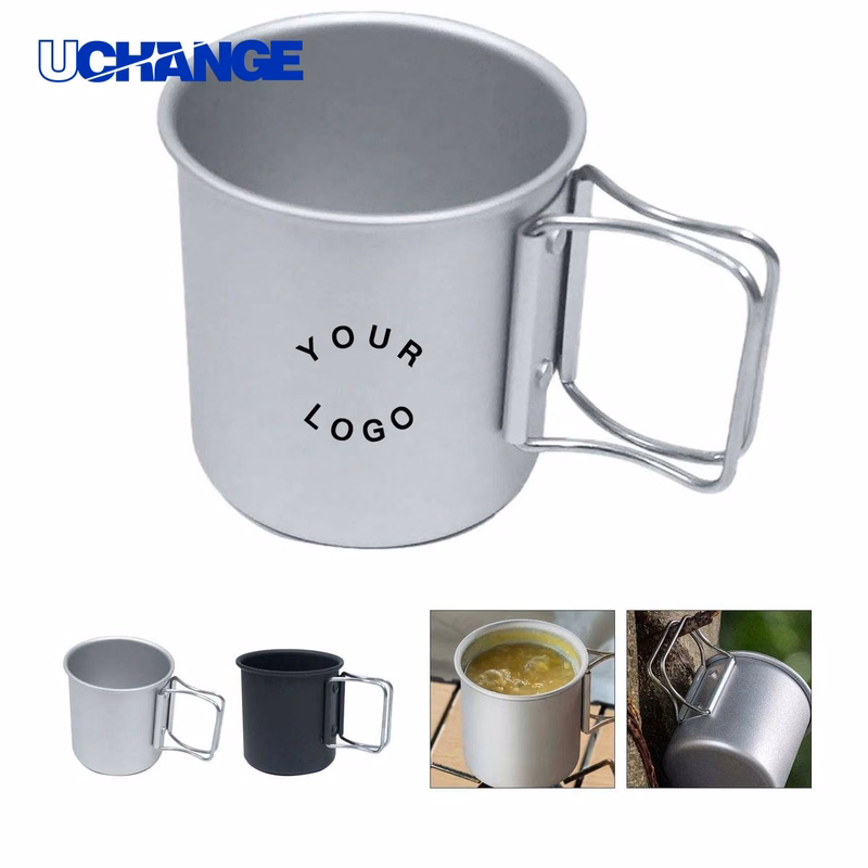 Aluminum Camping Cup Drinkware with Lid