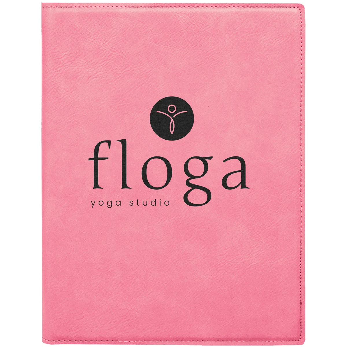 7" x 9" Leatherette Pink Portfolio 1