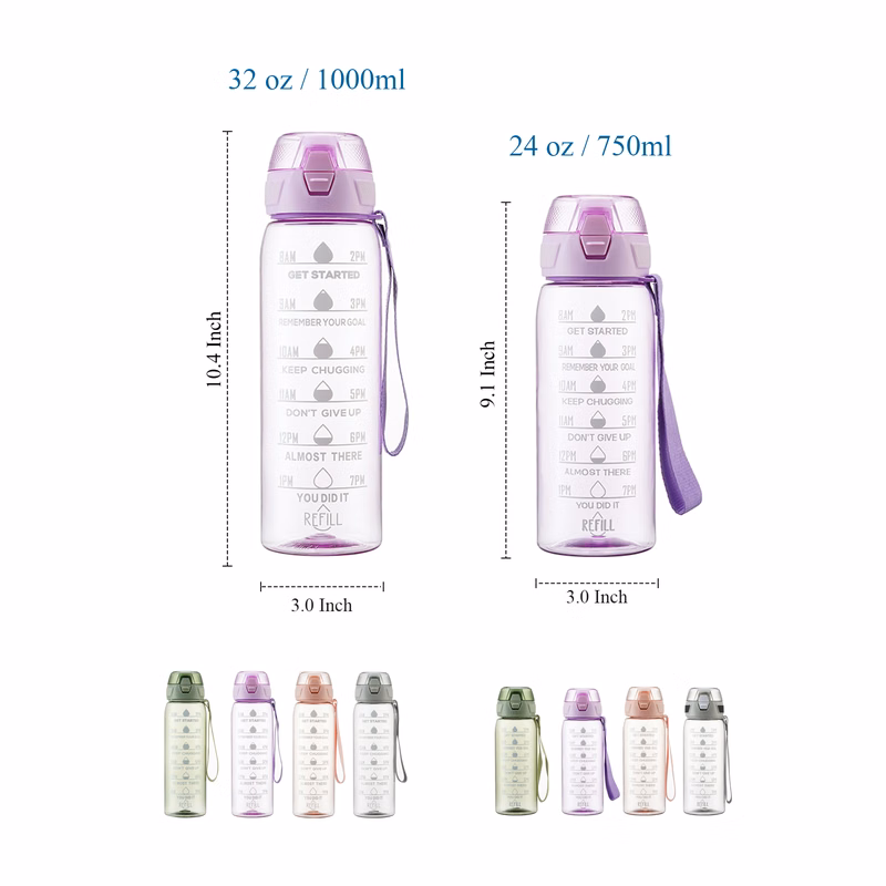 32 oz 24 oz Daily Water Intake Bottle