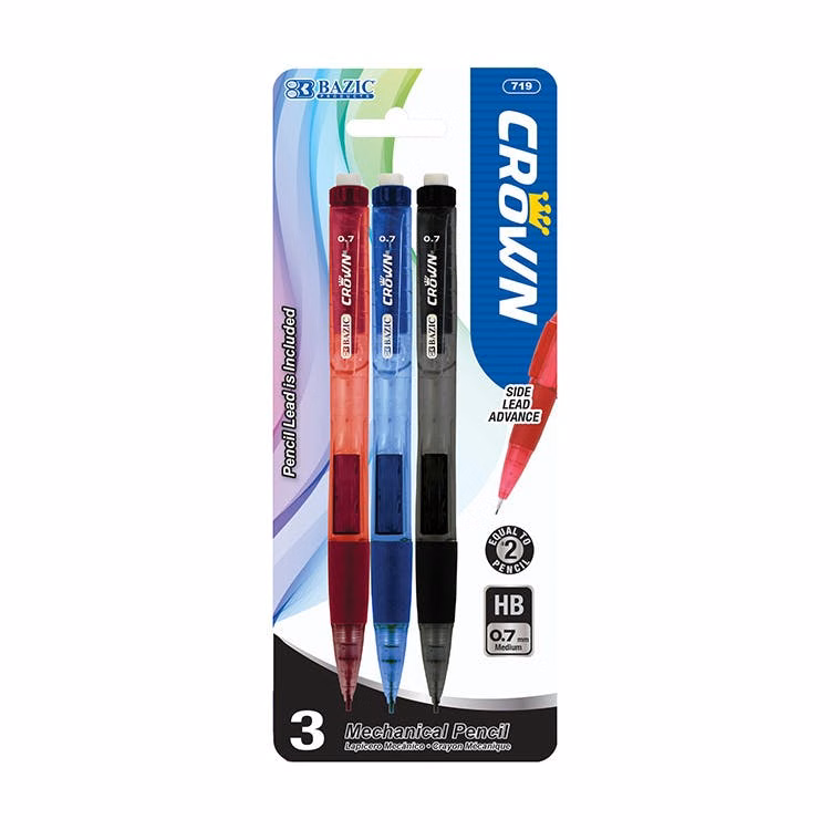Mechanical Pencils - 0.7mm 3 Pack