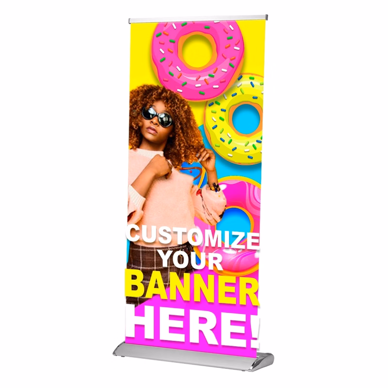 33.25" Double Sided Deluxe Pull-Up Banner Stand (Stand only)
