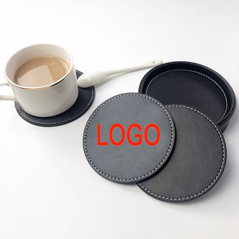 PU Leather Coffee Coaster