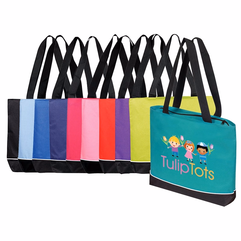 Zipper Shoulder Tote