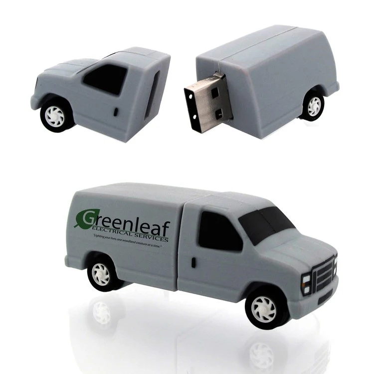 1GB PVC Delivery Van USB Drive 1