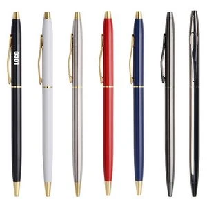 Slim Twisted Action Metal Pen 1